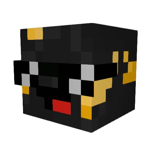 42OOO Minecraft avatar head, 3D render