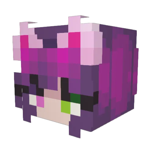 42rings Minecraft avatar head, 3D render