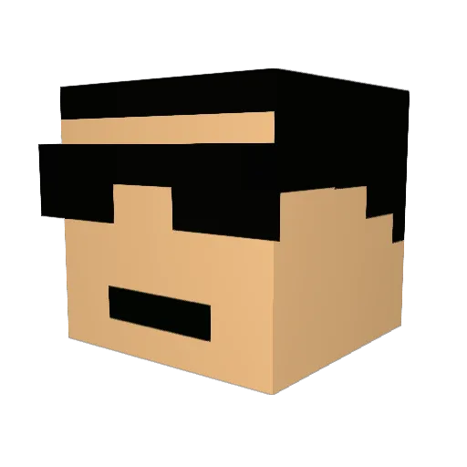 42viper Minecraft avatar head, 3D render