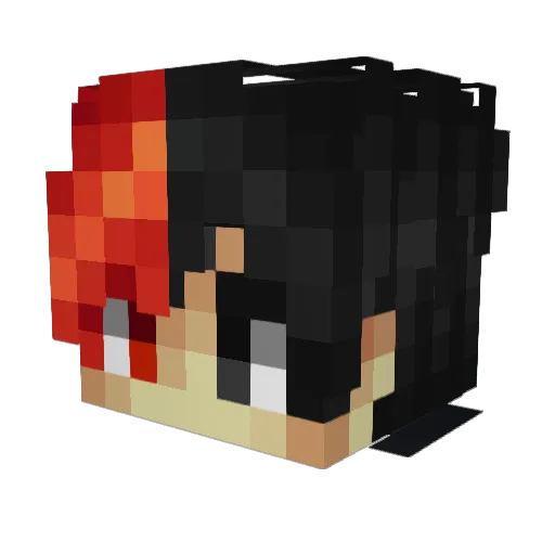 4320 Minecraft avatar head, 3D render