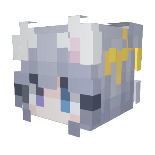4342534 Minecraft avatar head, 3D render