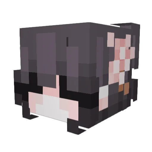 4399 Minecraft avatar head, 3D render