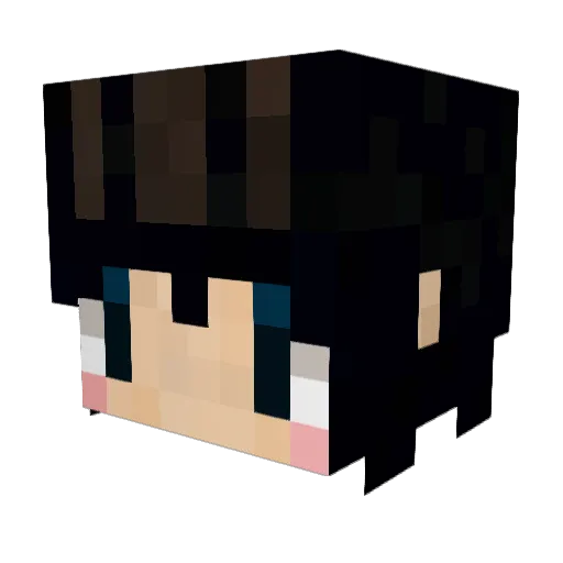 43yomi Minecraft avatar head, 3D render