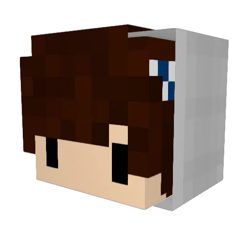 44357 Minecraft avatar head, 3D render