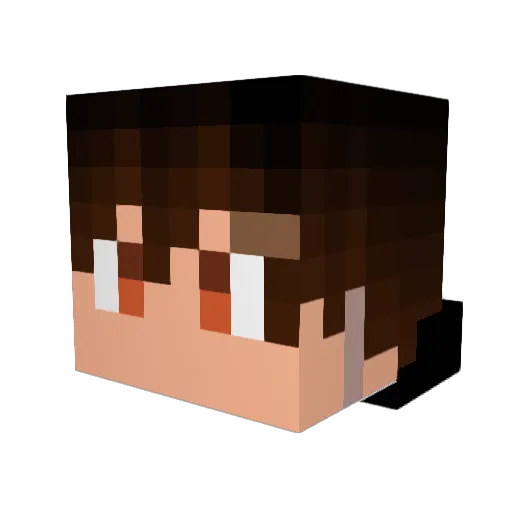 4444ki Minecraft avatar head, 3D render
