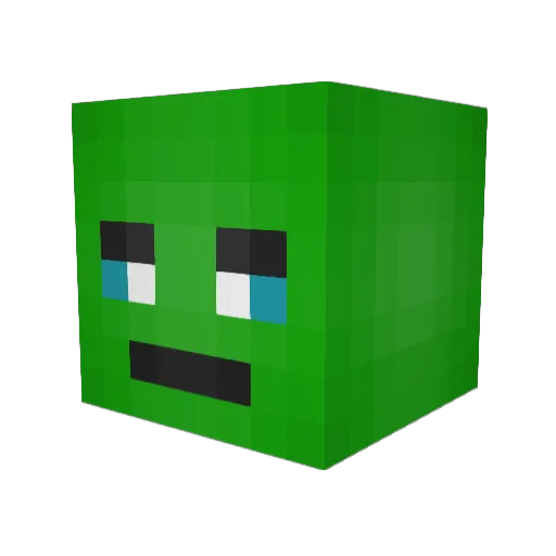 4444linus Minecraft avatar head, 3D render
