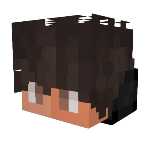 444ChrisG Minecraft avatar head, 3D render