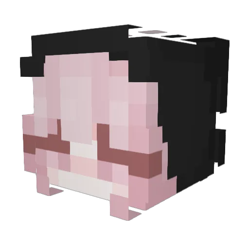 444_rqchel Minecraft avatar head, 3D render