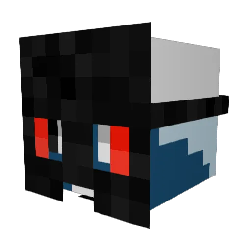444ndresslk Minecraft avatar head, 3D render