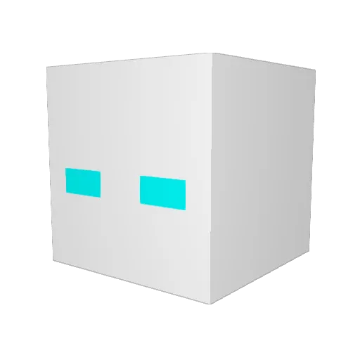 4485 Minecraft avatar head, 3D render