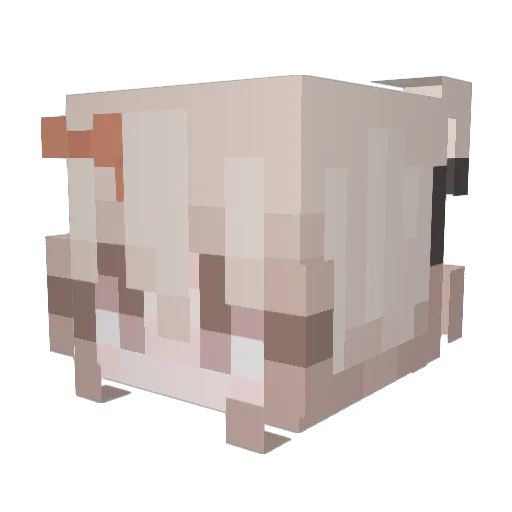 449 Minecraft avatar head, 3D render