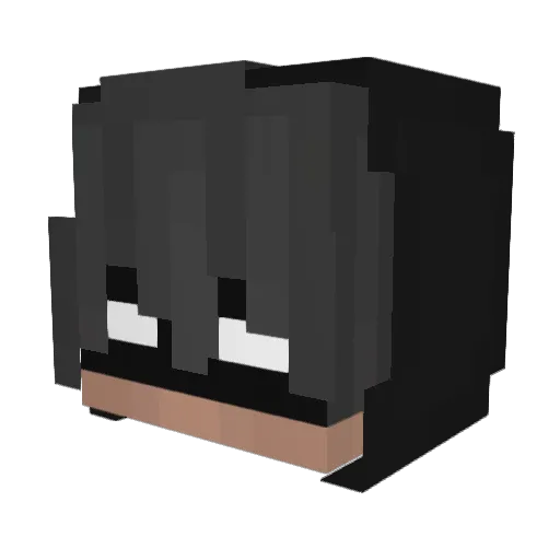44CIVIC44 Minecraft avatar head, 3D render
