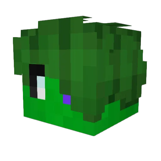 44Steve Minecraft avatar head, 3D render