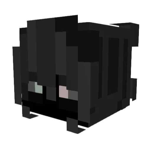 44_justin Minecraft avatar head, 3D render