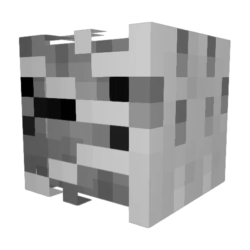 44kkmoonn Minecraft avatar head, 3D render