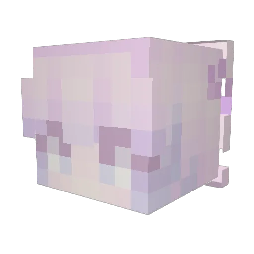 44mkura Minecraft avatar head, 3D render