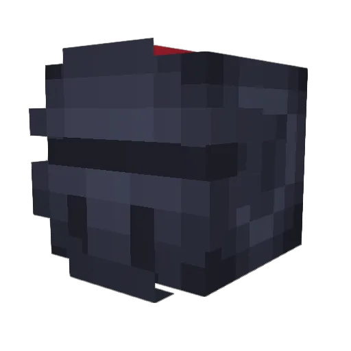 44nton Minecraft avatar head, 3D render