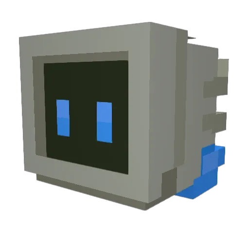 44spikeo Minecraft avatar head, 3D render
