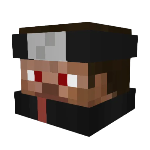 44toadrage Minecraft avatar head, 3D render