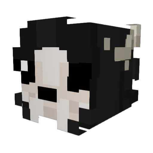 44w3 Minecraft avatar head, 3D render