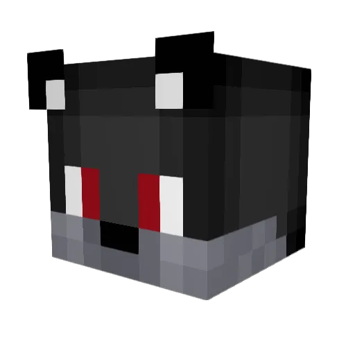 44zp Minecraft avatar head, 3D render