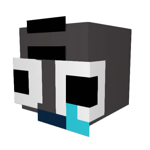 454yousss Minecraft avatar head, 3D render