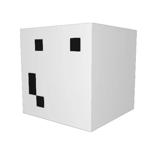 45567 Minecraft avatar head, 3D render