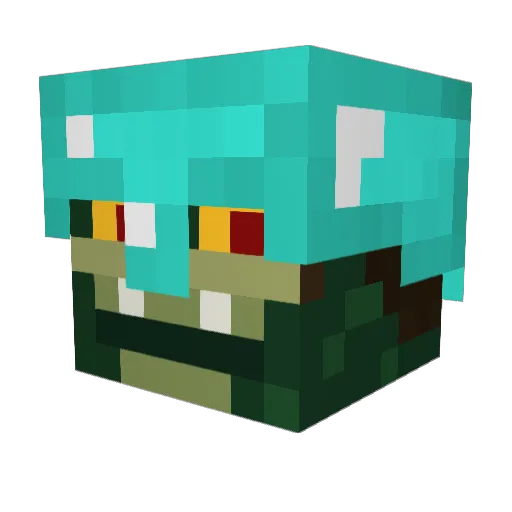 45DWD45 Minecraft avatar head, 3D render