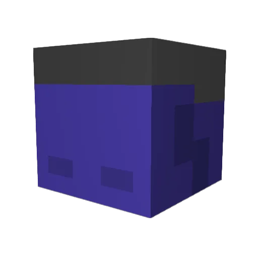 45_FouTwenty Minecraft avatar head, 3D render