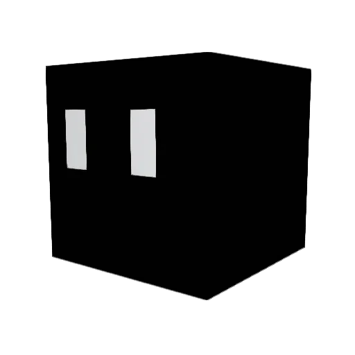 45f4r Minecraft avatar head, 3D render