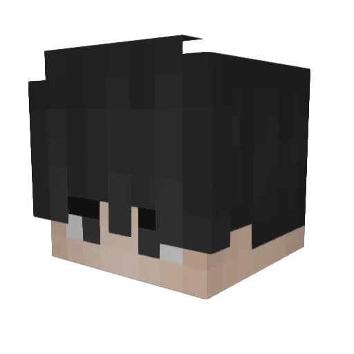 461ms Minecraft avatar head, 3D render