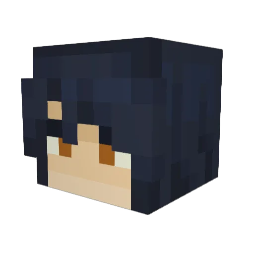 464t Minecraft avatar head, 3D render