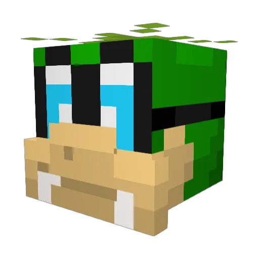 46767687 Minecraft avatar head, 3D render