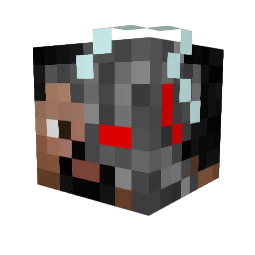 46Maaxx Minecraft avatar head, 3D render