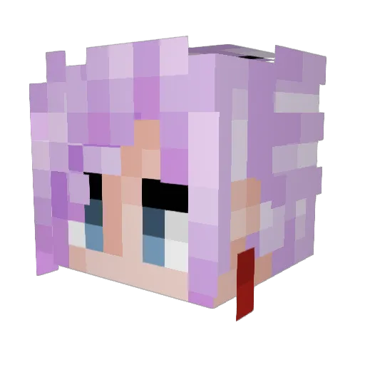 46O3 Minecraft avatar head, 3D render