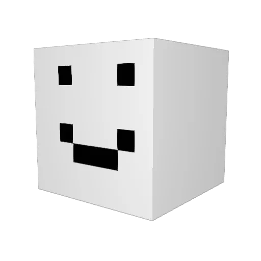 46f6 Minecraft avatar head, 3D render