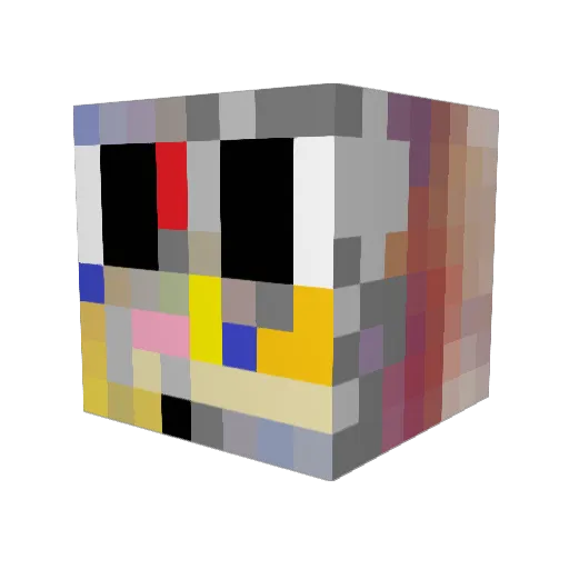 46gohan Minecraft avatar head, 3D render