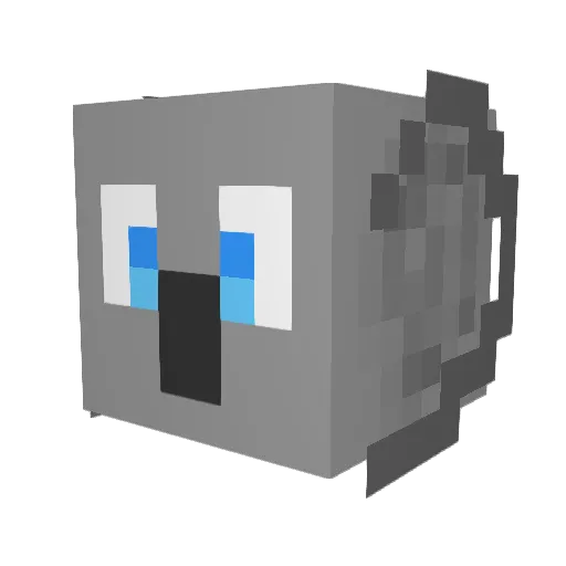 471Craiin Minecraft avatar head, 3D render