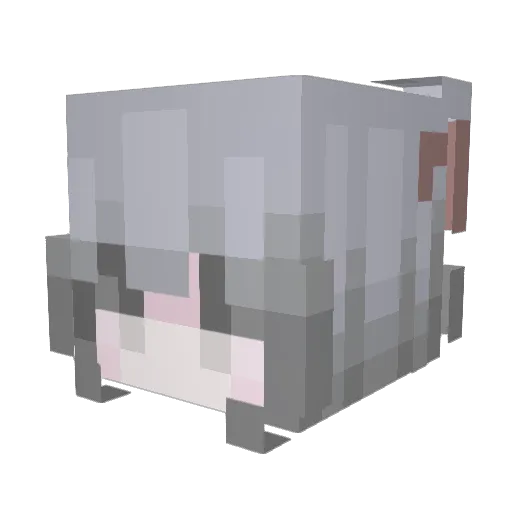 47407 Minecraft avatar head, 3D render