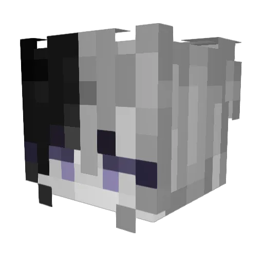 47ACA5 Minecraft avatar head, 3D render