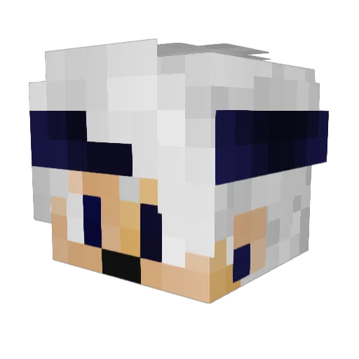 47BesimHD Minecraft avatar head, 3D render