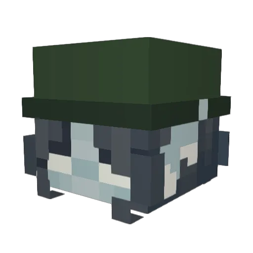 47c2 Minecraft avatar head, 3D render