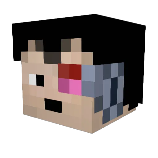 47k1ns Minecraft avatar head, 3D render