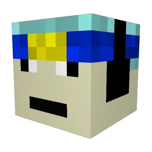 47soysauce Minecraft avatar head, 3D render