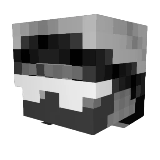 47us Minecraft avatar head, 3D render