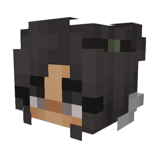 47vnx Minecraft avatar head, 3D render
