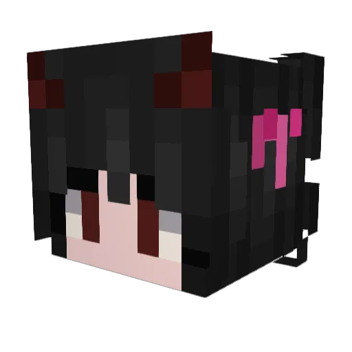 480z Minecraft avatar head, 3D render
