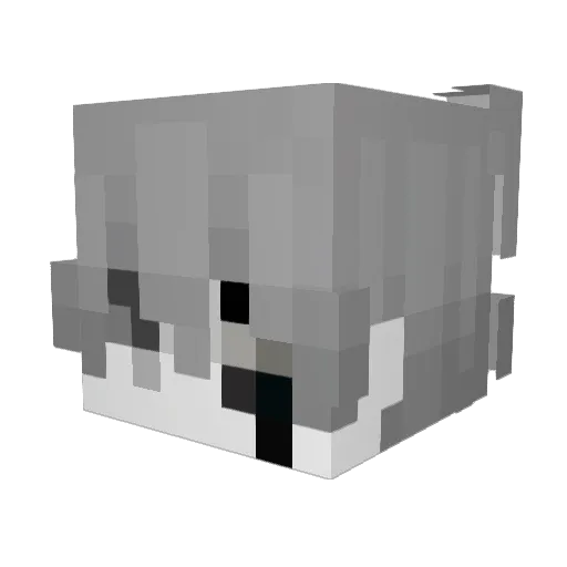4829 Minecraft avatar head, 3D render