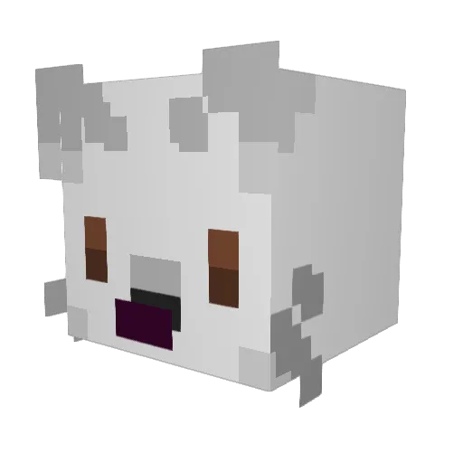 4831 Minecraft avatar head, 3D render