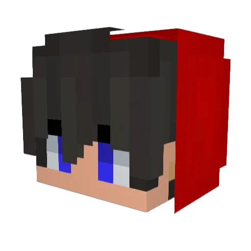 4836 Minecraft avatar head, 3D render